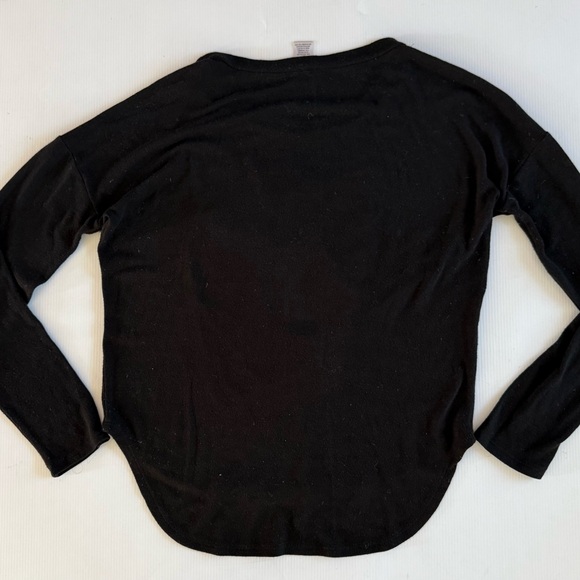 Tilo Women’s Sweater Size L Tiguer Embroidered Black Rayon Blend Made In USA - Picture 2 of 7